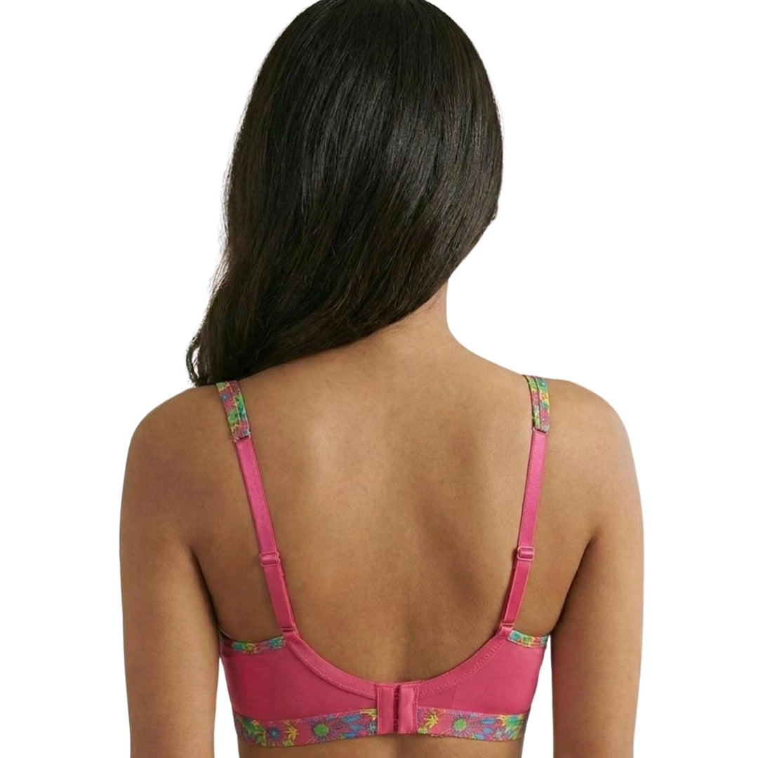 1Floral Edge Comfort Bra – Soft Padded Everyday Support