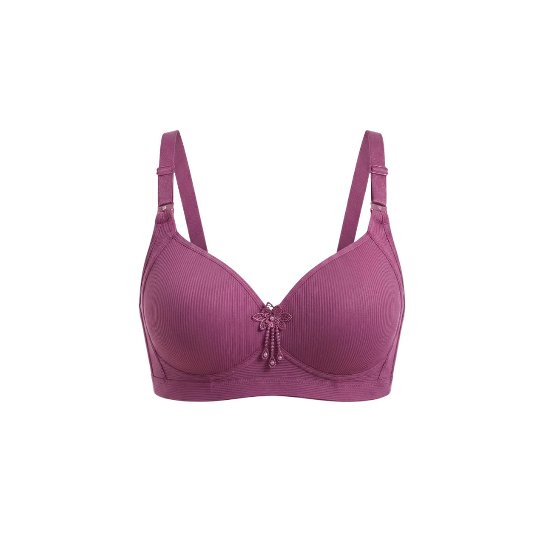 Premium Ribbed Cotton Padded Bra – Seamless & Wire-Free | Available in Multiple Vibrant Colors