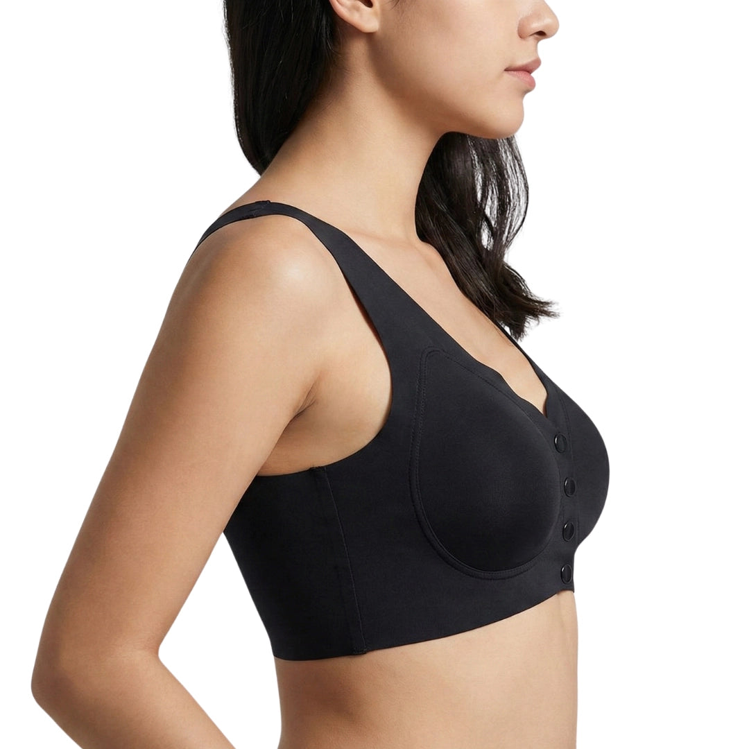 Front-Button Comfort Bra – Wire-Free Everyday Essential