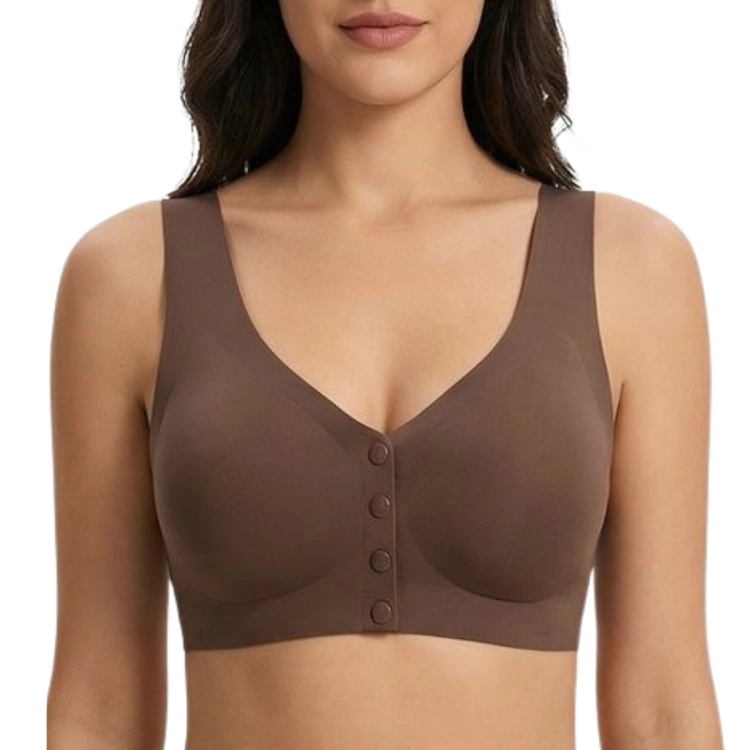 Front-Button Comfort Bra – Wire-Free Everyday Essential