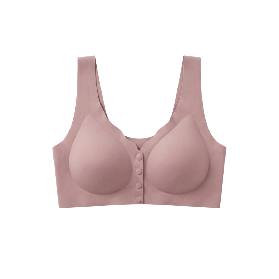 Front-Button Comfort Bra – Wire-Free Everyday Essential