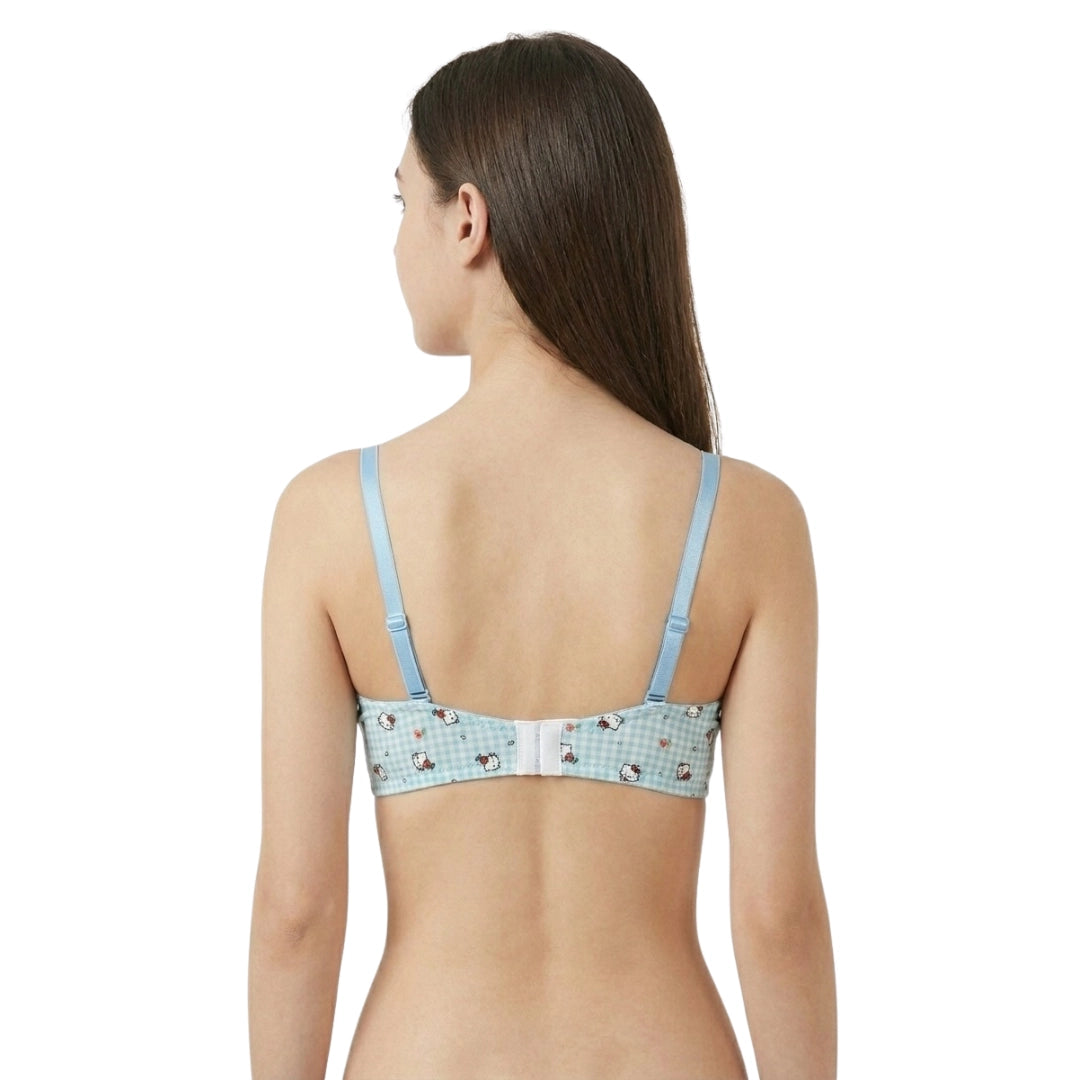 1Genazy Wear - Hello Kitty Printed Padded Bra - Comfortable Daily Wear Bra for Women