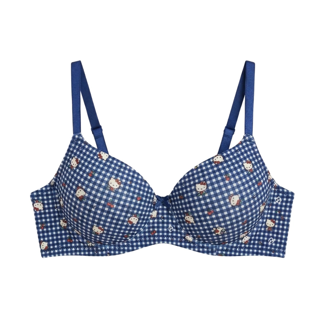1Genazy Wear - Hello Kitty Printed Padded Bra - Comfortable Daily Wear Bra for Women