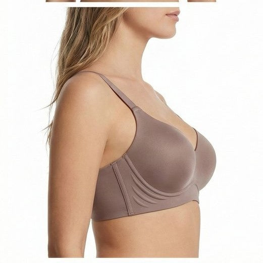 Genazy Wear | Seamless Wireless Comfort Bra – Ultra-Soft Contoured T-Shirt Bra (Mauve)