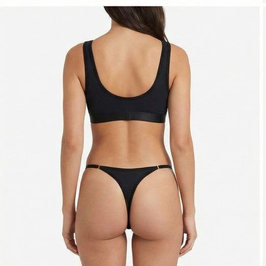 Women’s Criss-Cross Front Bralette Set – Stylish Wire-Free Lingerie (Multiple Colors)