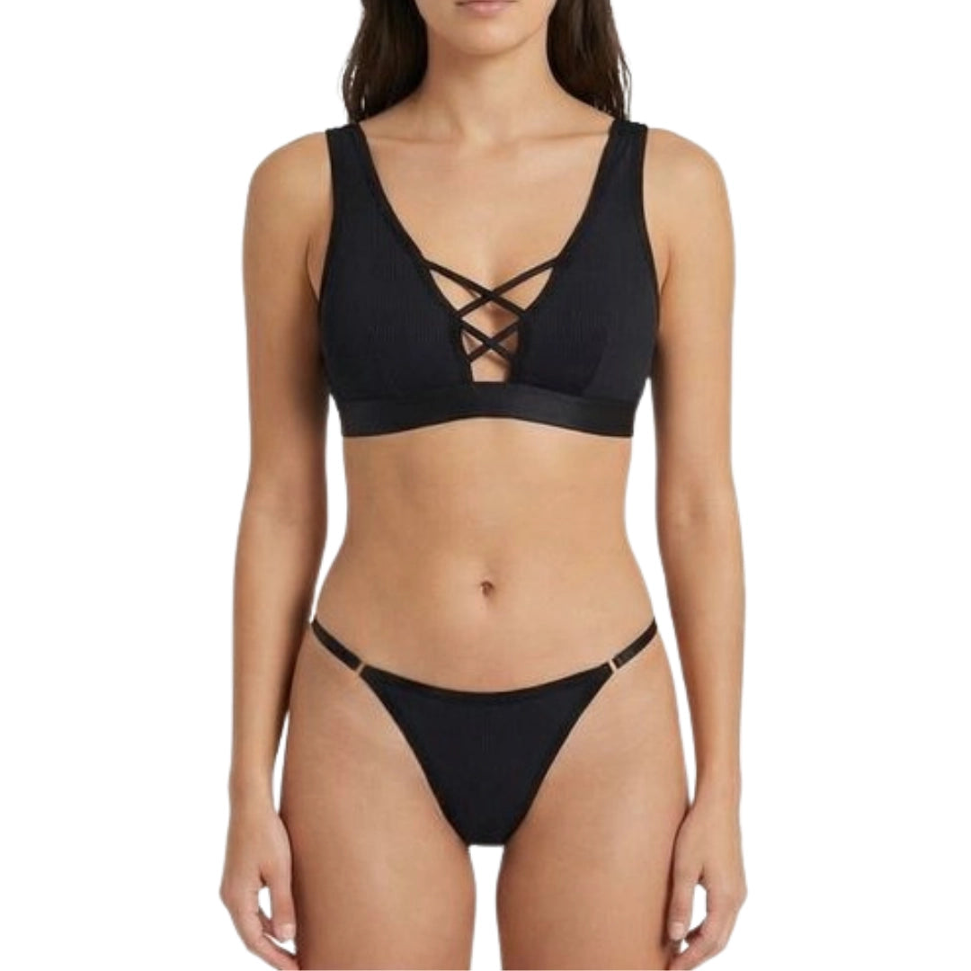Women’s Criss-Cross Front Bralette Set – Stylish Wire-Free Lingerie (Multiple Colors)