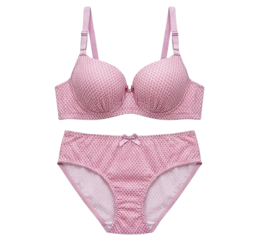 Women’s Printed Padded Bra & Panty Set – Comfortable Everyday Lingerie (Multiple Colors)