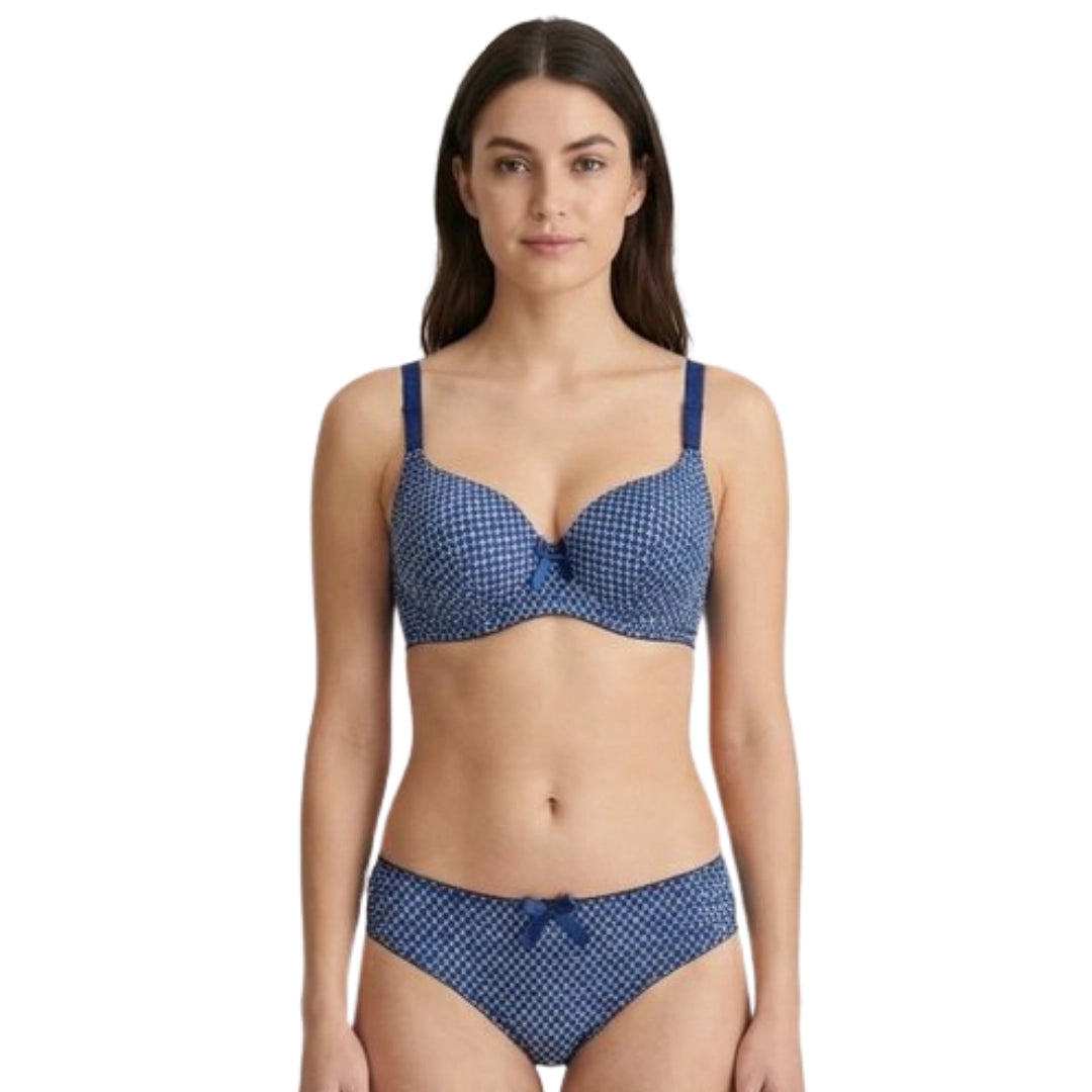 Women’s Printed Padded Bra & Panty Set – Comfortable Everyday Lingerie (Multiple Colors)