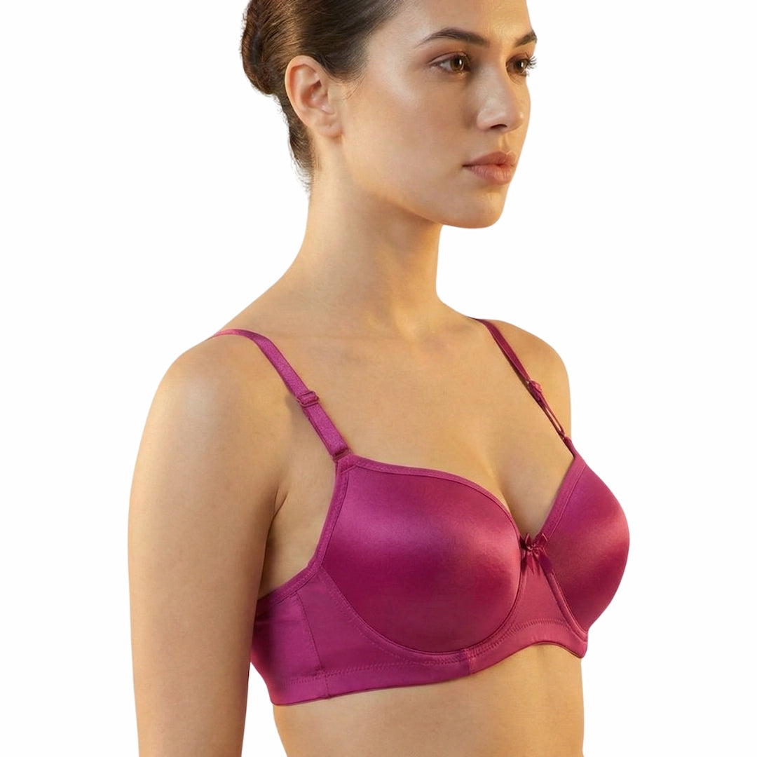 Premium Seamless Ribbed Padded Bra – Wire-Free Comfort (Available in Multiple Colors)