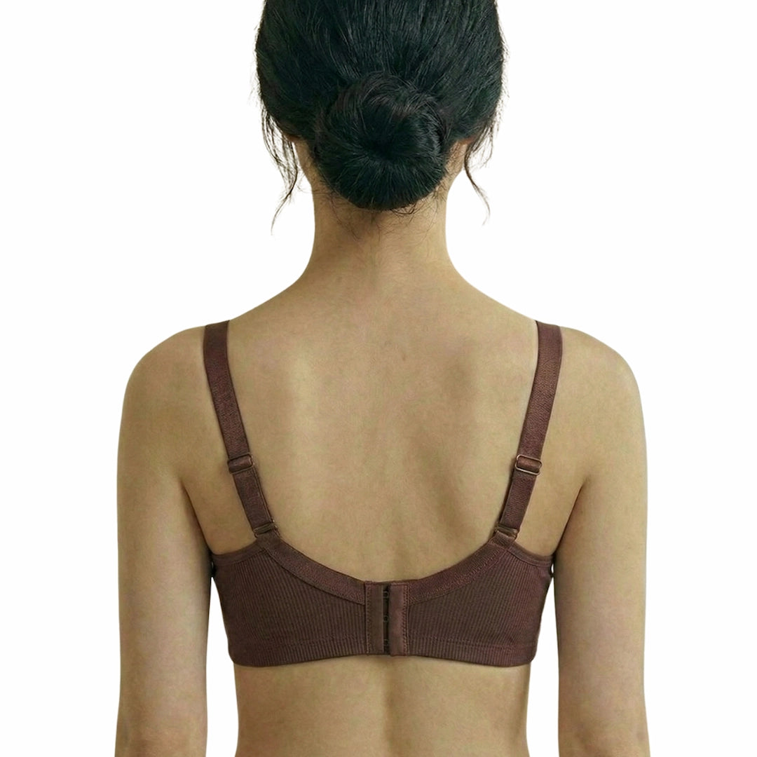 Premium Ribbed Cotton Padded Bra – Seamless & Wire-Free | Available in Multiple Vibrant Colors