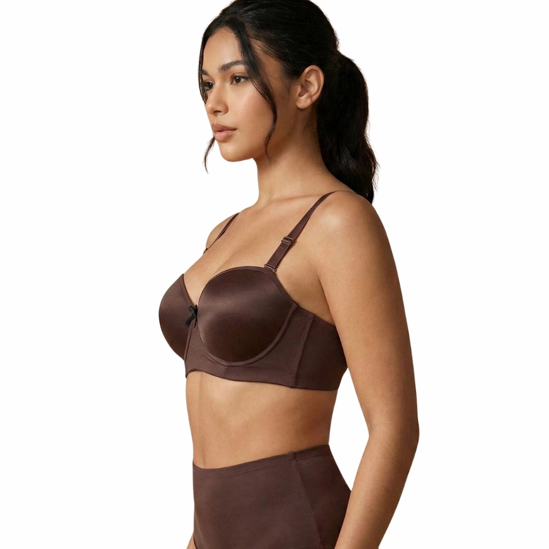 Premium Seamless Ribbed Padded Bra – Wire-Free Comfort (Available in Multiple Colors)