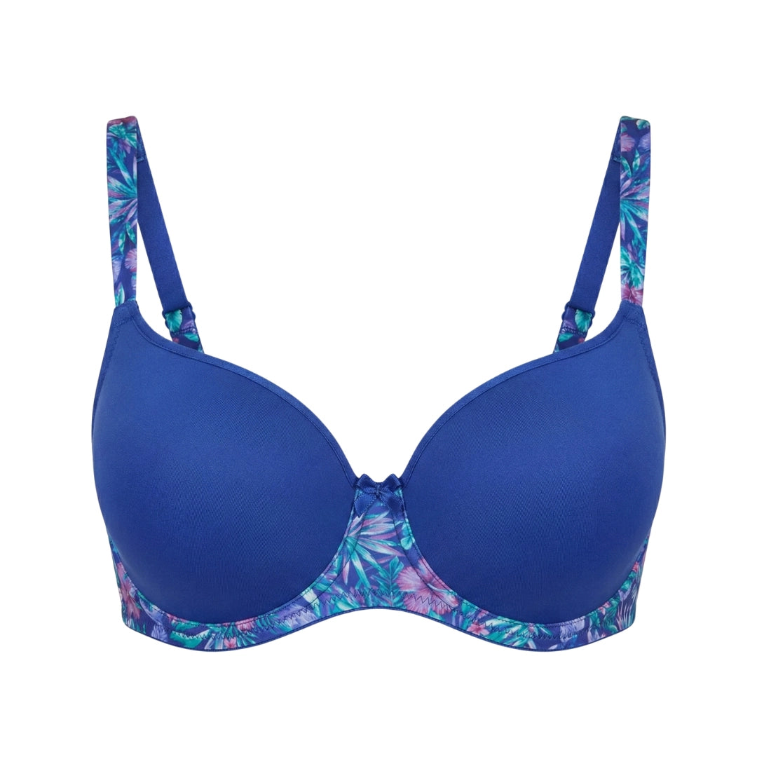 1Floral Edge Comfort Bra – Soft Padded Everyday Support