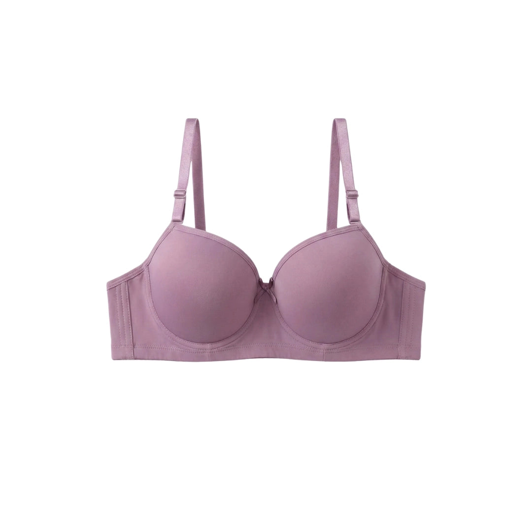 Premium Seamless Ribbed Padded Bra – Wire-Free Comfort (Available in Multiple Colors)