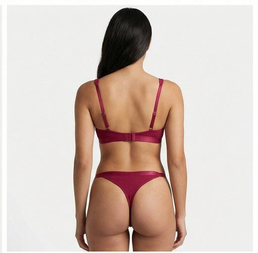 Women’s Criss-Cross Front Bralette Set – Stylish Wire-Free Lingerie (Multiple Colors)