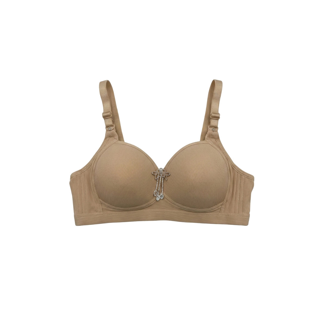 Premium Ribbed Cotton Padded Bra – Seamless & Wire-Free | Available in Multiple Vibrant Colors
