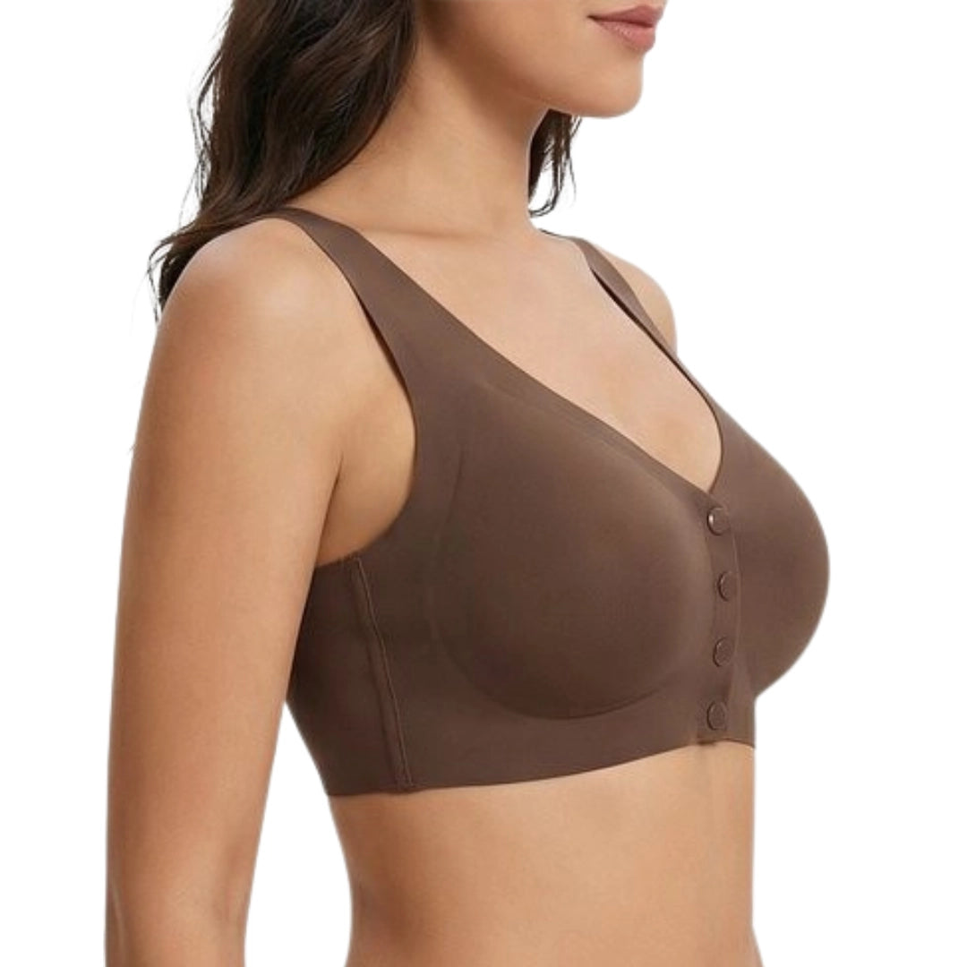 Front-Button Comfort Bra – Wire-Free Everyday Essential