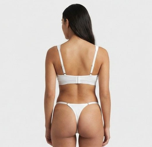 Women’s Criss-Cross Front Bralette Set – Stylish Wire-Free Lingerie (Multiple Colors)