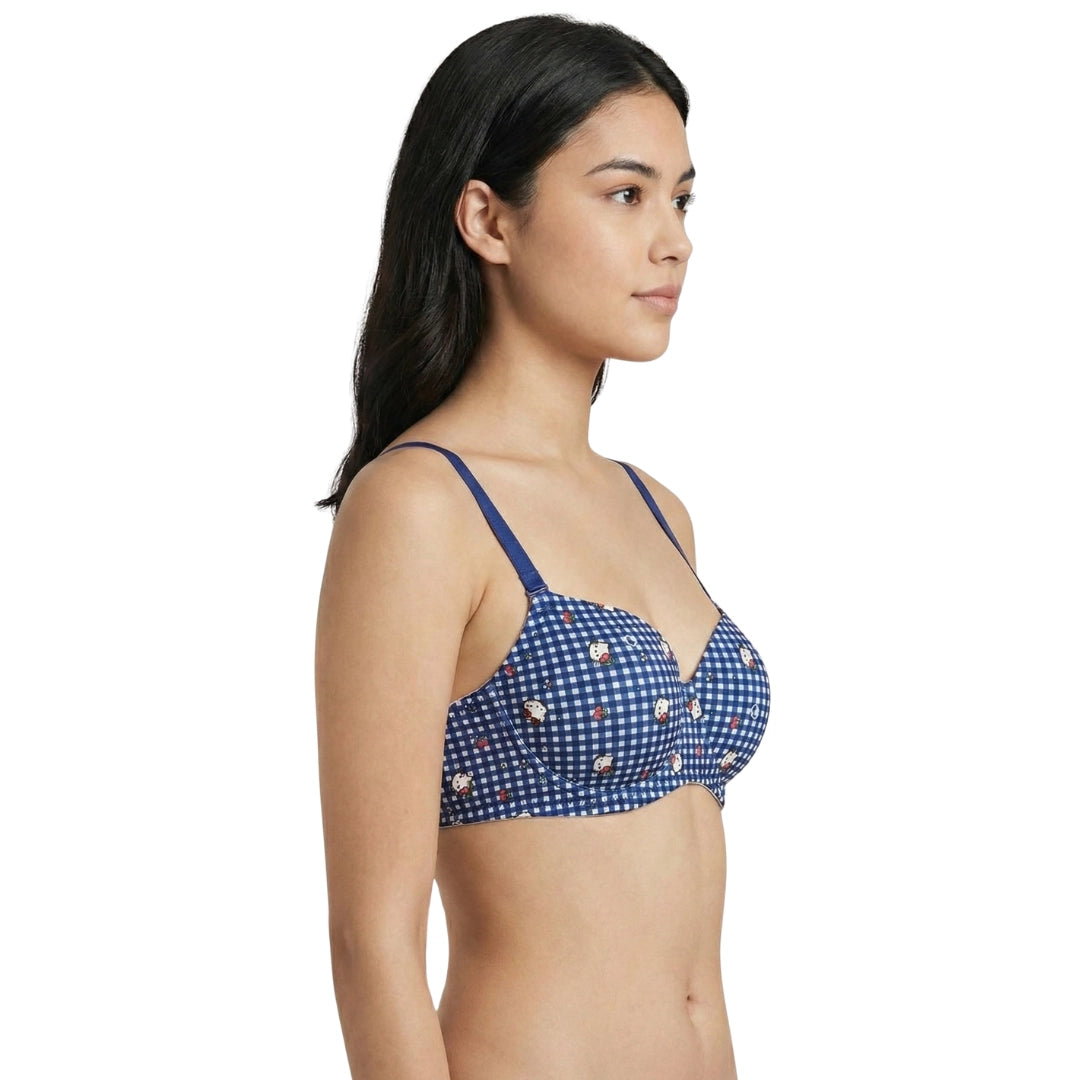 1Genazy Wear - Hello Kitty Printed Padded Bra - Comfortable Daily Wear Bra for Women