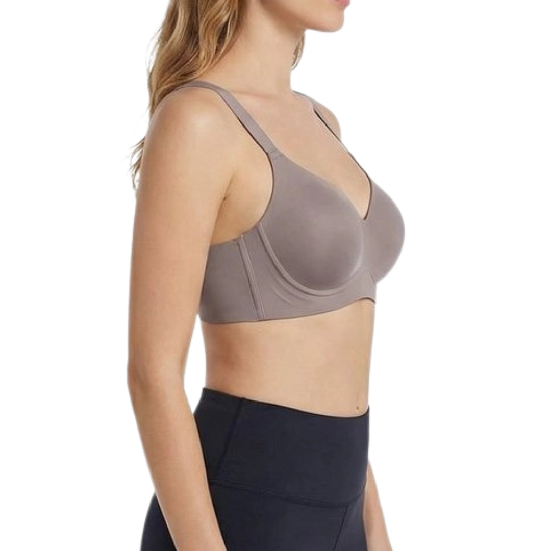 Genazy Wear | Seamless Wireless Comfort Bra – Ultra-Soft Contoured T-Shirt Bra (Mauve)