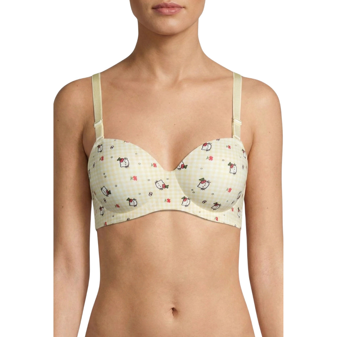 1Genazy Wear - Hello Kitty Printed Padded Bra - Comfortable Daily Wear Bra for Women