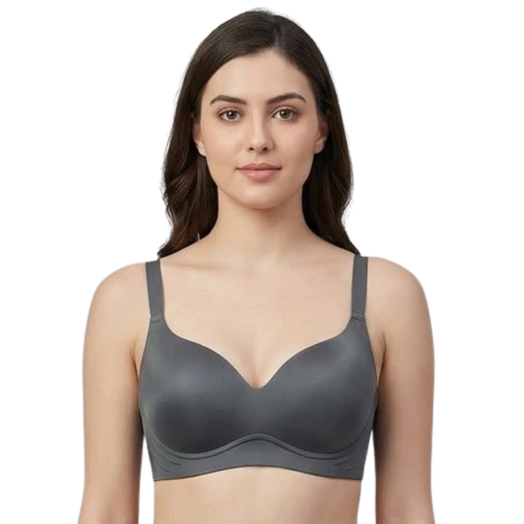 Genazy Wear | Seamless Wireless Comfort Bra – Ultra-Soft Contoured T-Shirt Bra (Mauve)