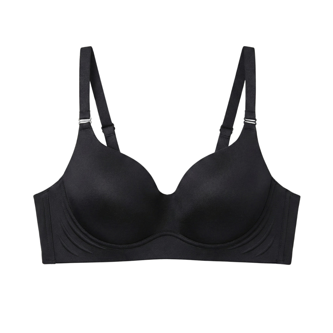 Genazy Wear | Seamless Wireless Comfort Bra – Ultra-Soft Contoured T-Shirt Bra (Mauve)