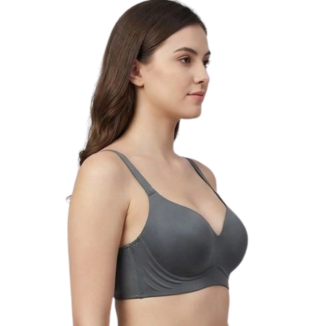Genazy Wear | Seamless Wireless Comfort Bra – Ultra-Soft Contoured T-Shirt Bra (Mauve)