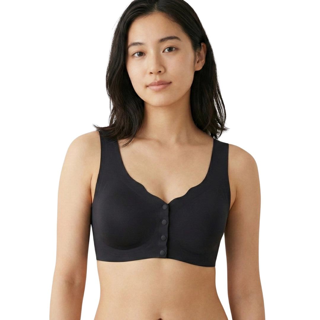 Front-Button Comfort Bra – Wire-Free Everyday Essential