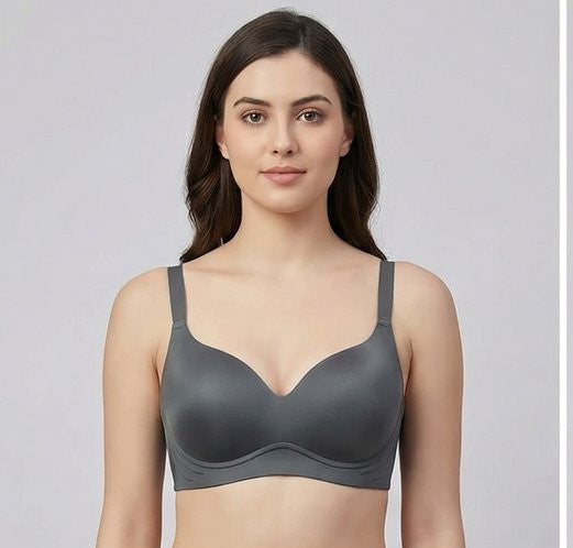 Genazy Wear | Seamless Wireless Comfort Bra – Ultra-Soft Contoured T-Shirt Bra (Mauve)