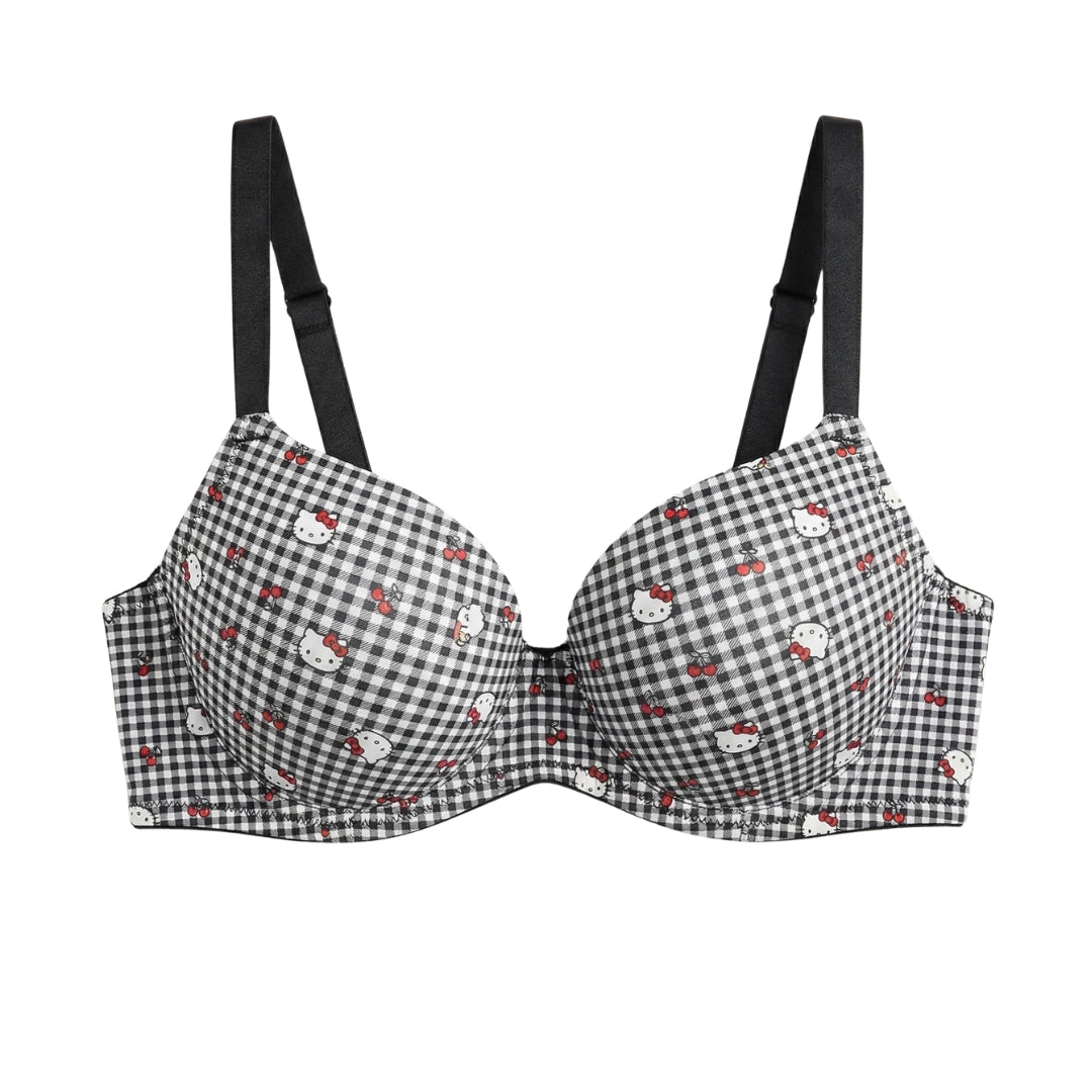 1Genazy Wear - Hello Kitty Printed Padded Bra - Comfortable Daily Wear Bra for Women