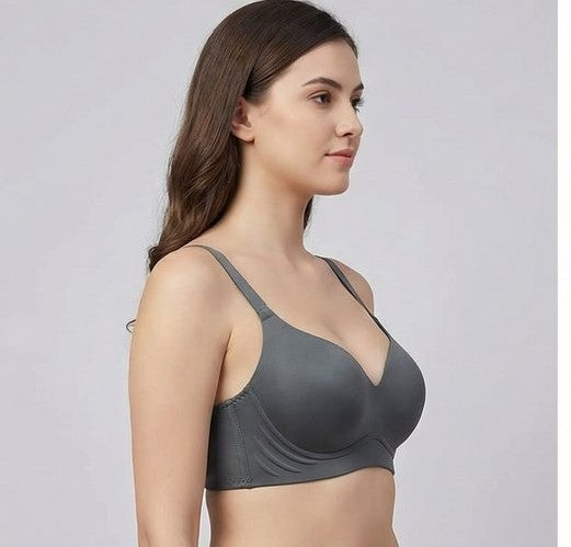 Genazy Wear | Seamless Wireless Comfort Bra – Ultra-Soft Contoured T-Shirt Bra (Mauve)