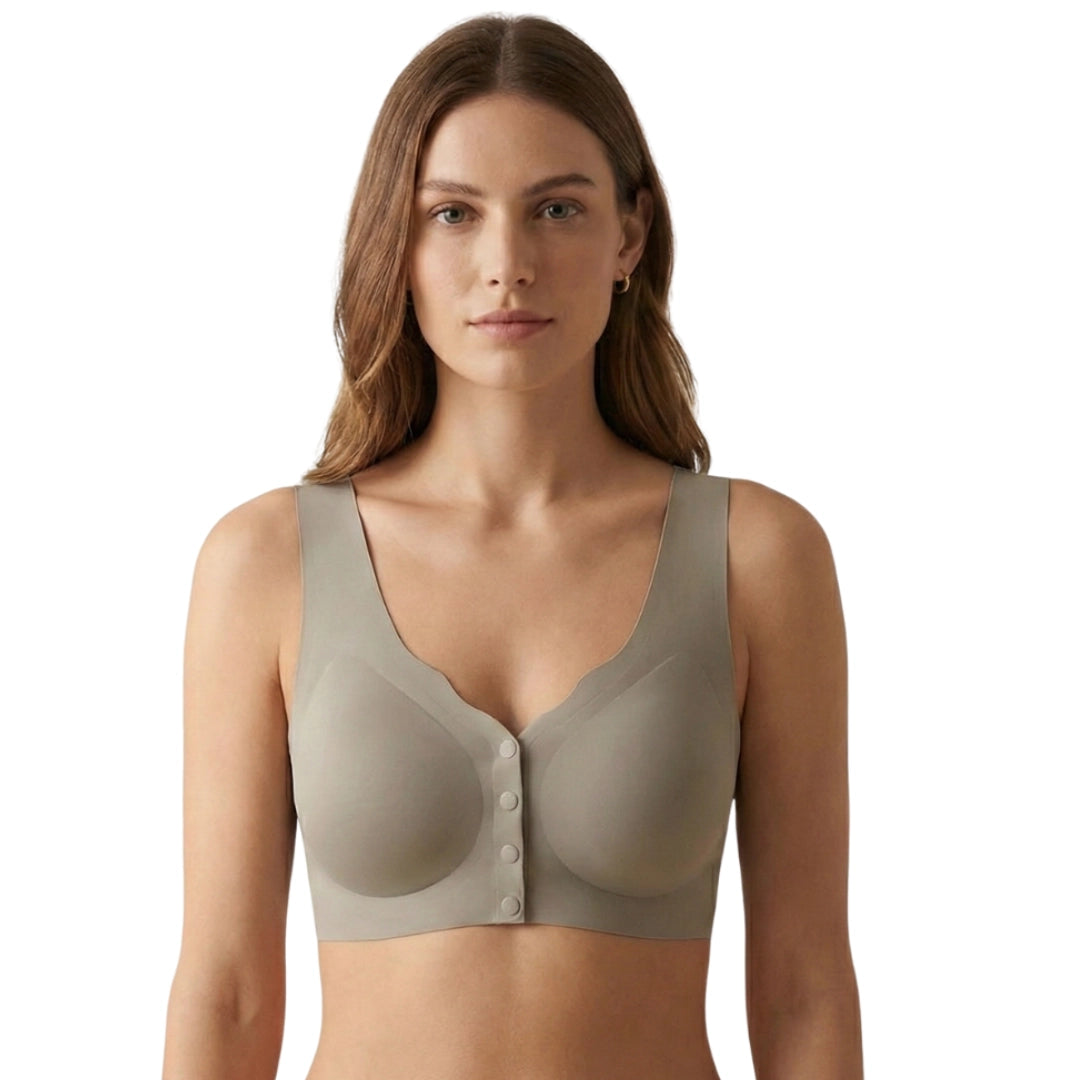 Front-Button Comfort Bra – Wire-Free Everyday Essential