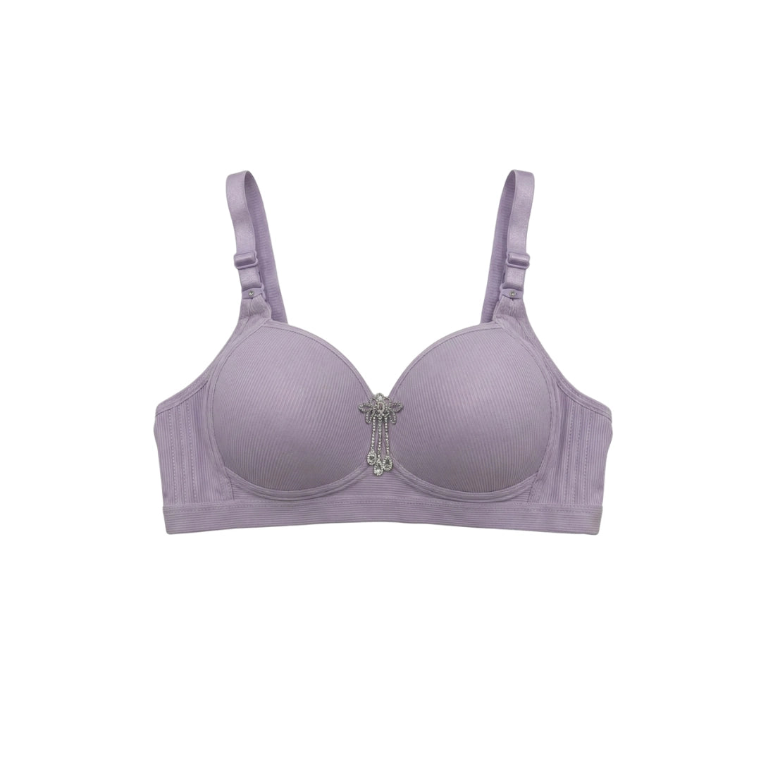 Premium Ribbed Cotton Padded Bra – Seamless & Wire-Free | Available in Multiple Vibrant Colors