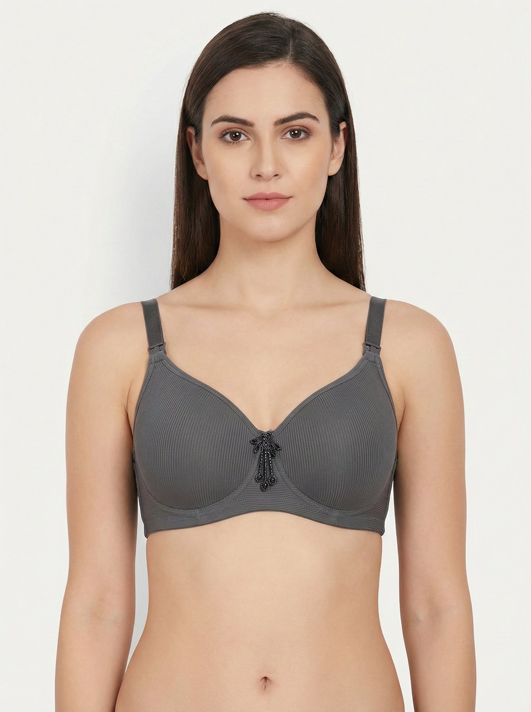 Premium Ribbed Cotton Padded Bra – Seamless & Wire-Free | Available in Multiple Vibrant Colors