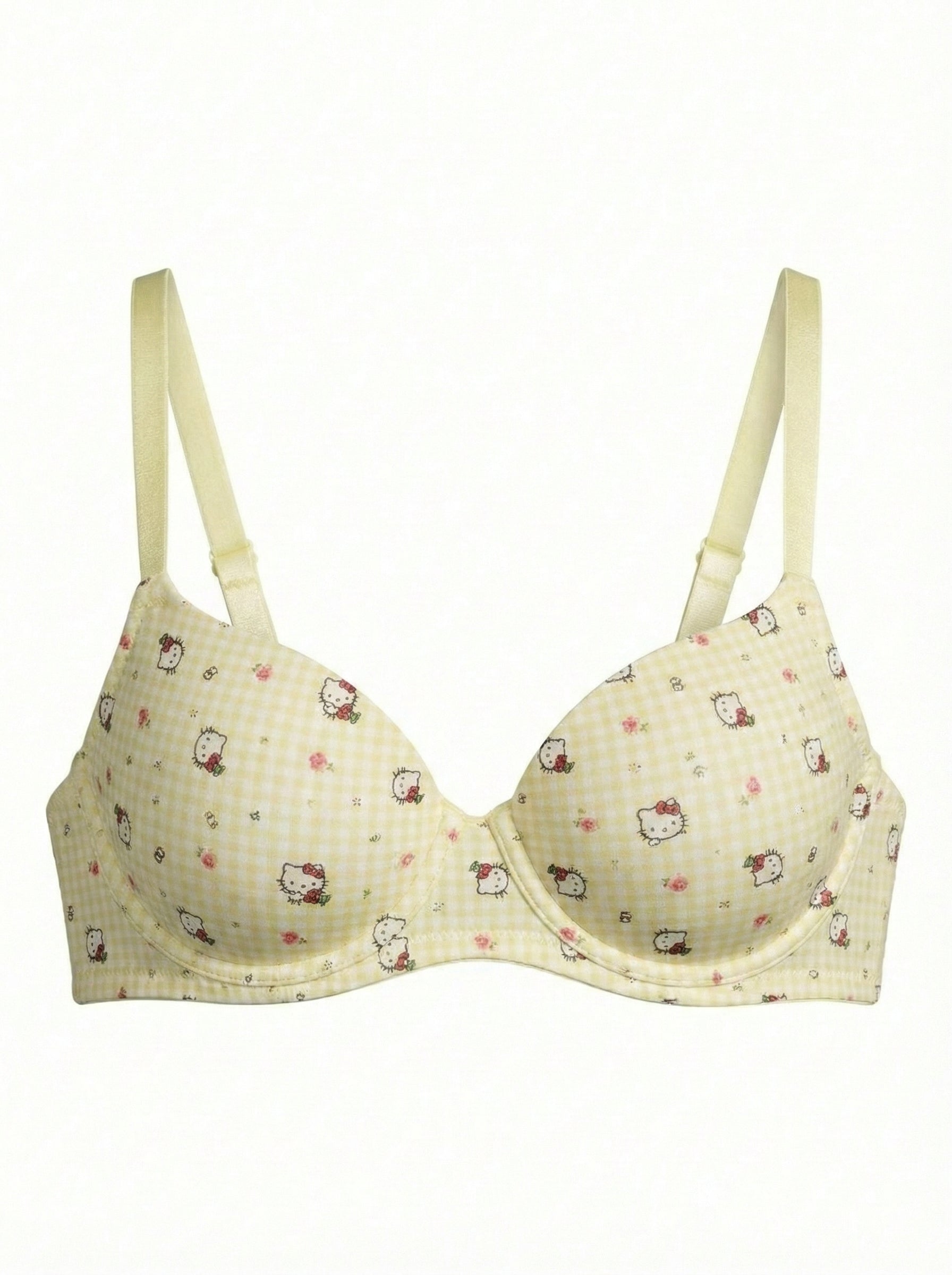 1Genazy Wear - Hello Kitty Printed Padded Bra - Comfortable Daily Wear Bra for Women