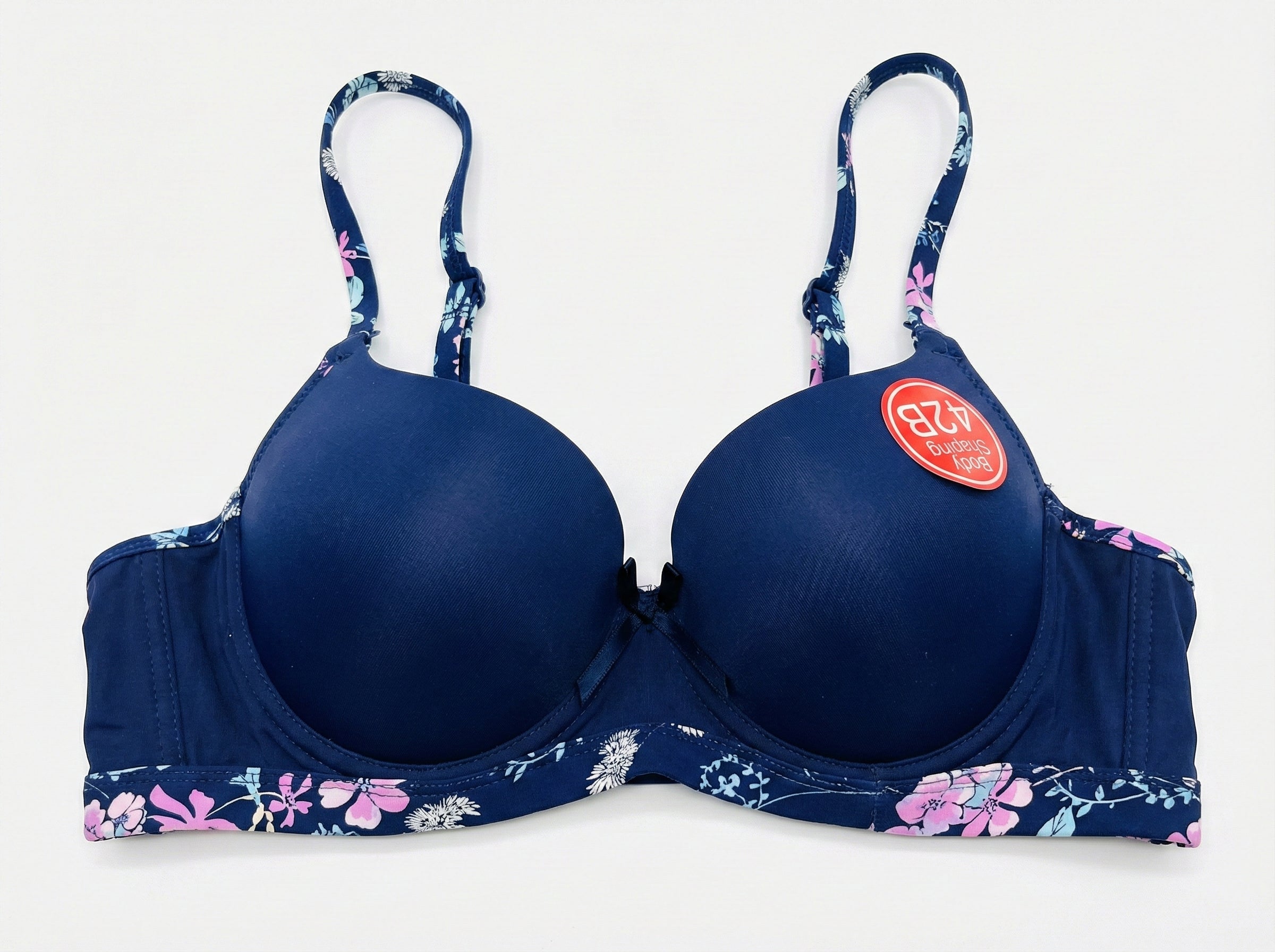 Floral Edge Comfort Bra – Soft Padded Everyday Support