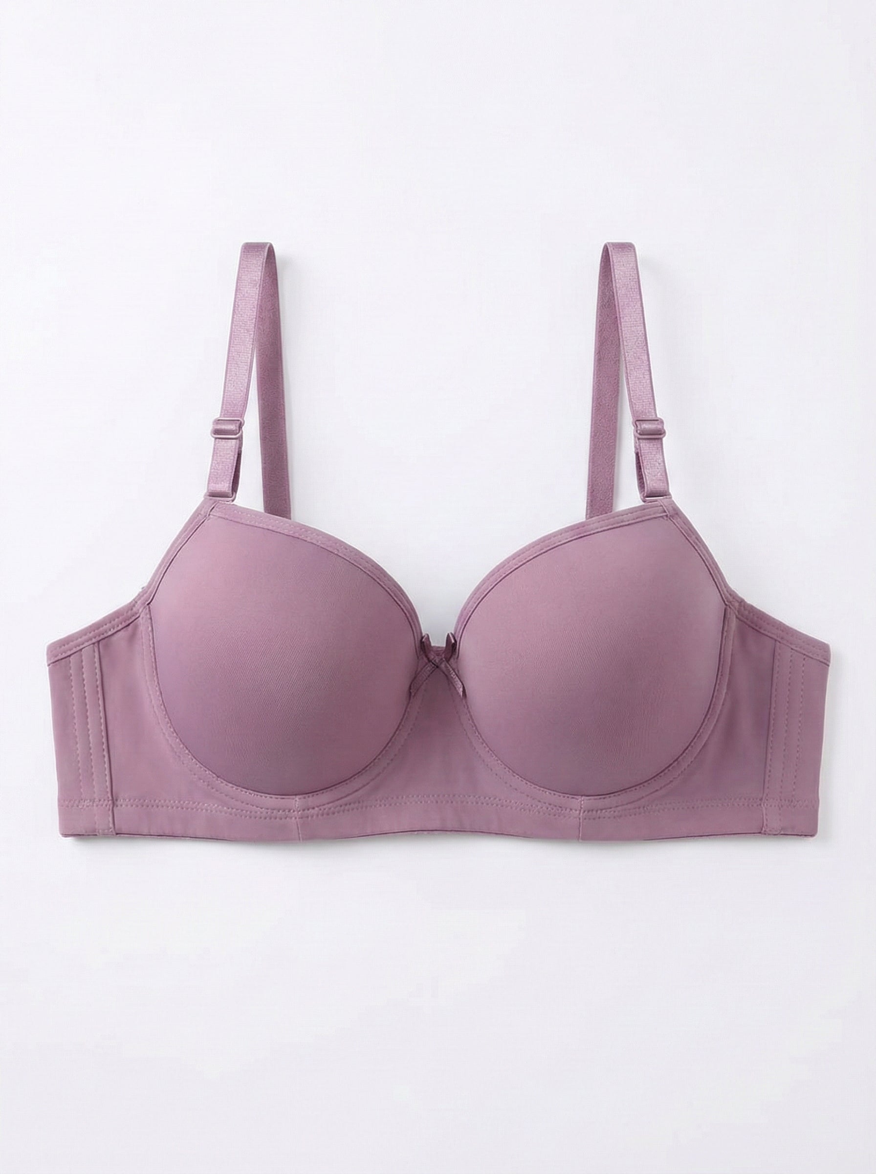Premium Seamless Ribbed Padded Bra – Wire-Free Comfort (Available in Multiple Colors)