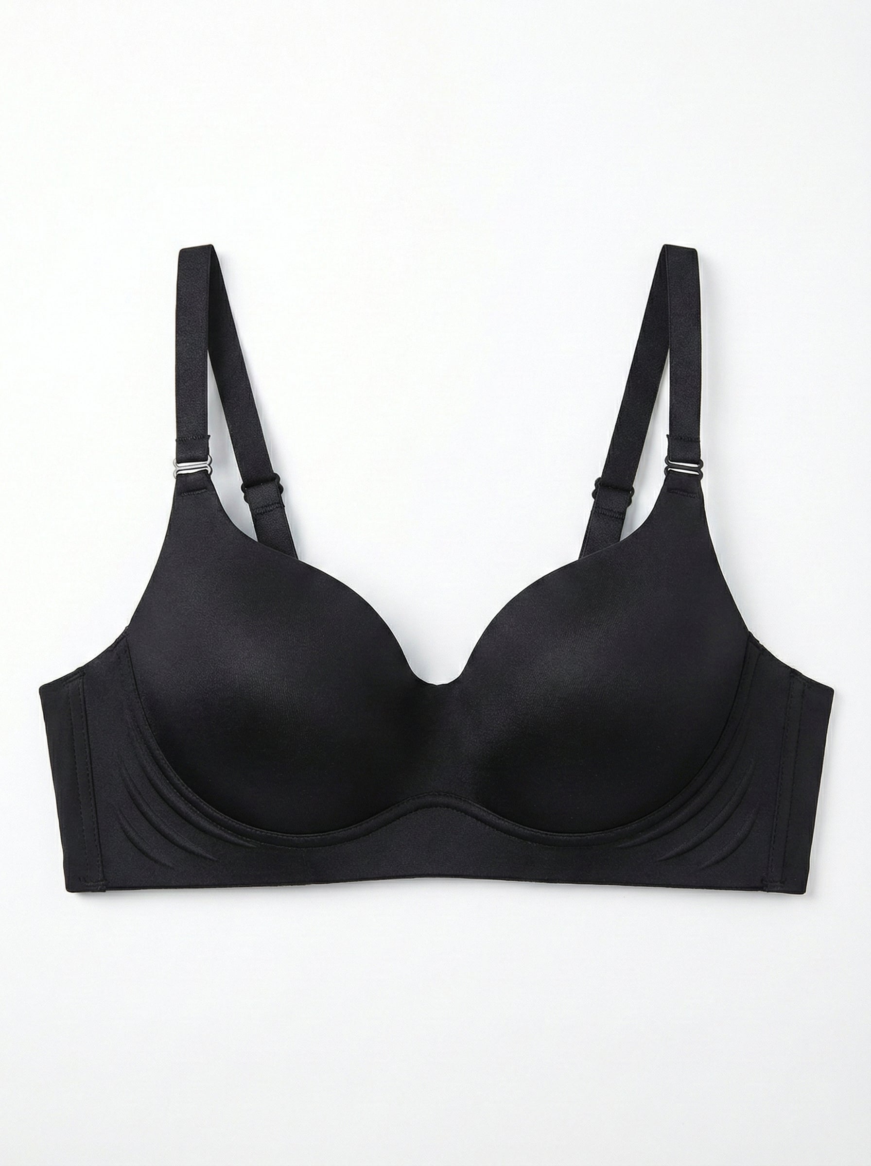 Genazy Wear | Seamless Wireless Comfort Bra – Ultra-Soft Contoured T-Shirt Bra (Mauve)