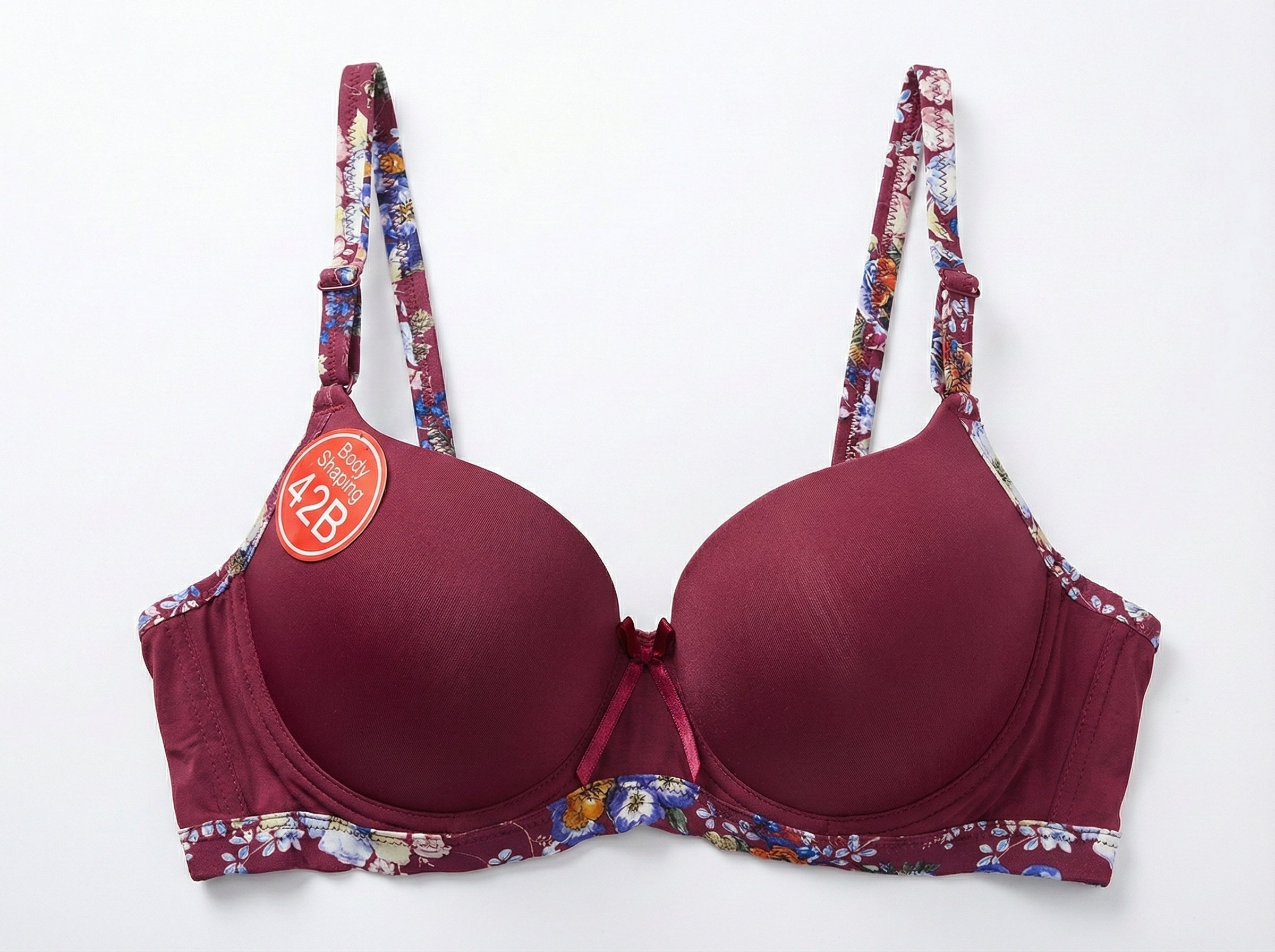 Floral Edge Comfort Bra – Soft Padded Everyday Support
