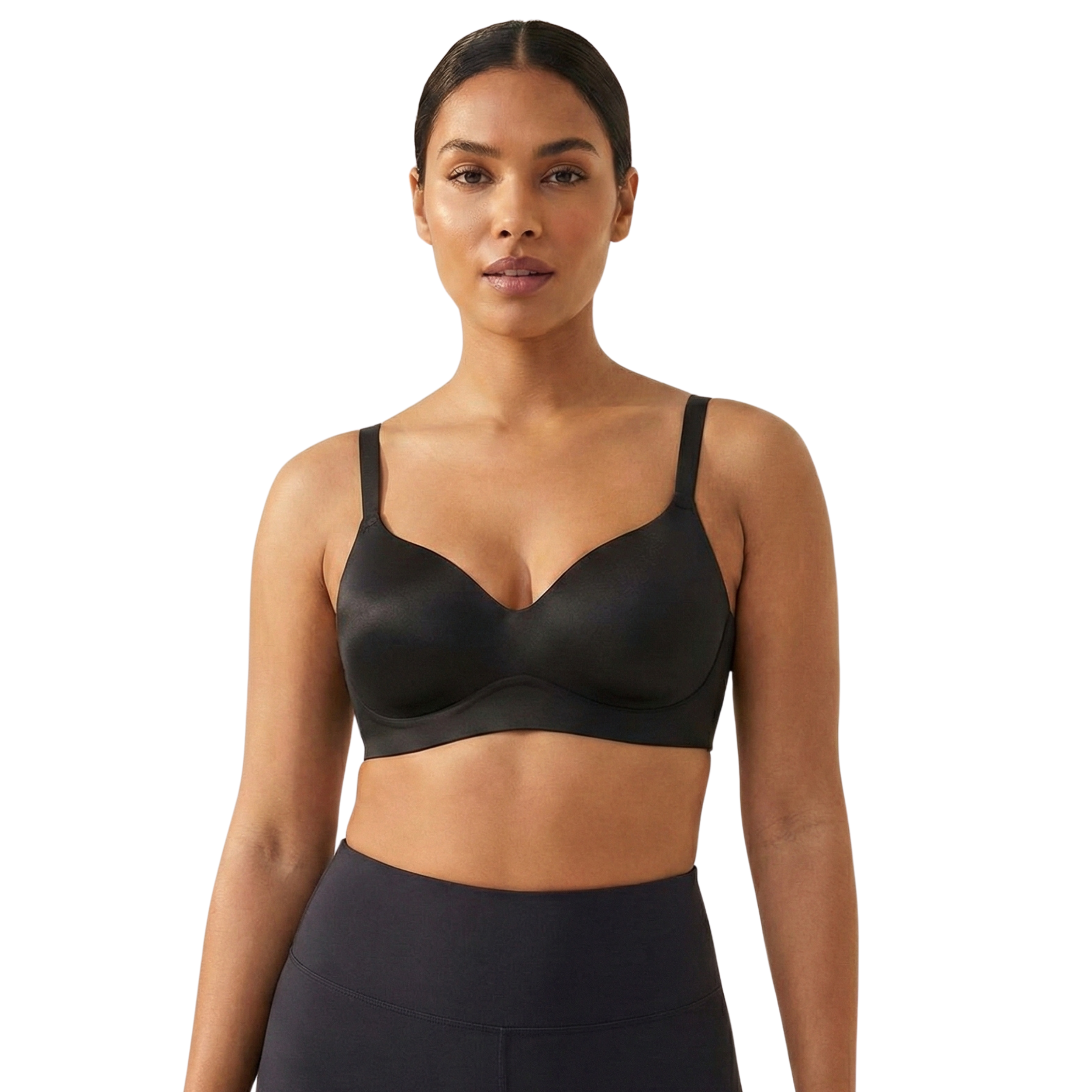 Genazy Wear | Seamless Wireless Comfort Bra – Ultra-Soft Contoured T-Shirt Bra (Mauve)