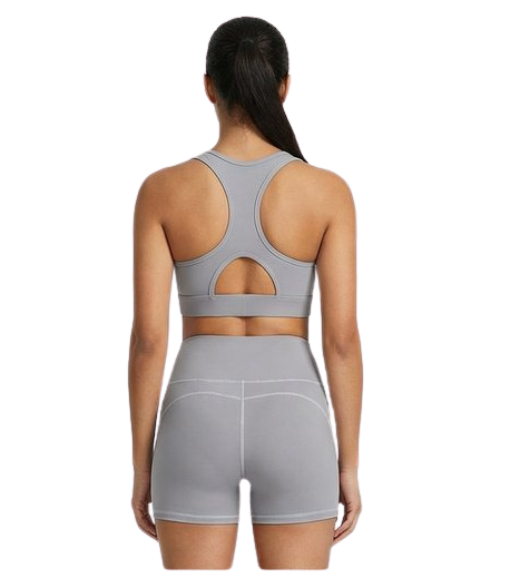 Genazy Wear Pro-Active 2-Piece Workout Set – High-Impact Sports Bra & Scrunch-Butt Biker Shorts (Removable Soft Pads)