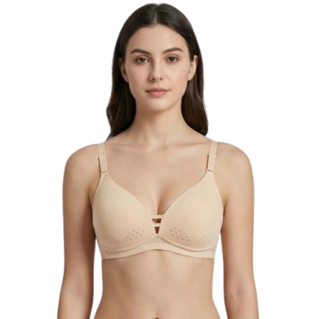 Genazy Wear Premium Seamless T-Shirt Bra – Non-Wired Full Coverage Comfort