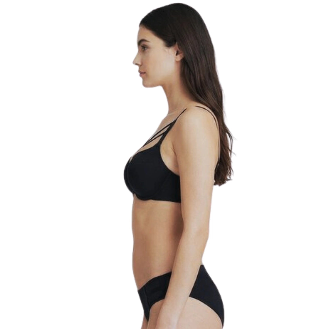 Women’s Strappy Padded Lingerie Set – Stylish Bra & Panty Set (Multiple Colors Available)