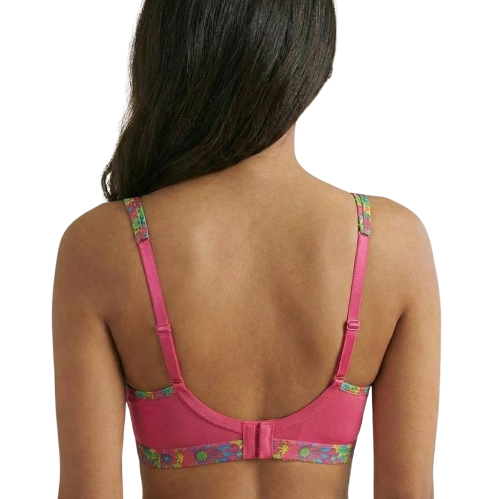 b7Floral Edge Comfort Bra – Soft Padded Everyday Support