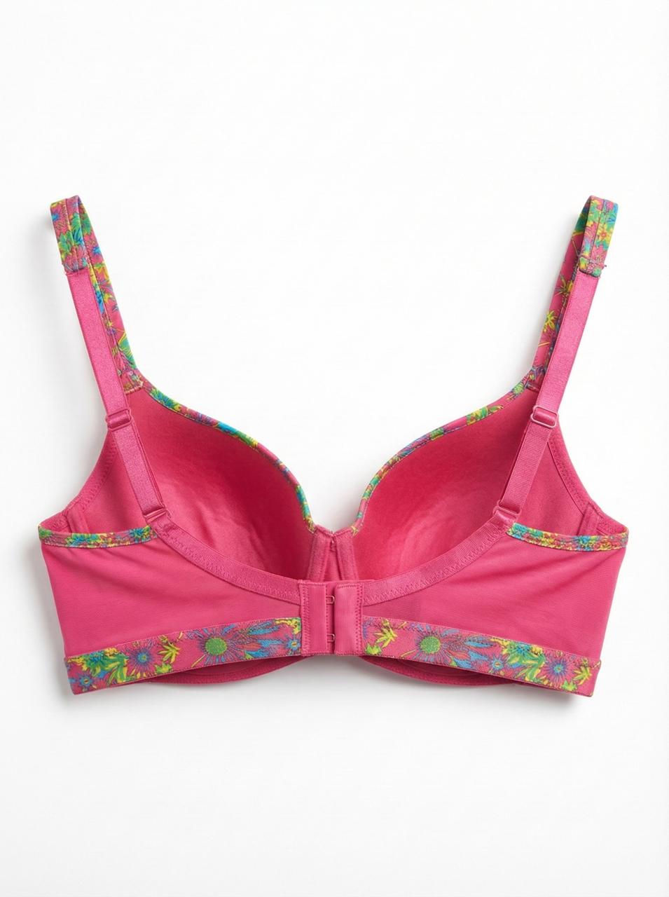 b7Floral Edge Comfort Bra – Soft Padded Everyday Support