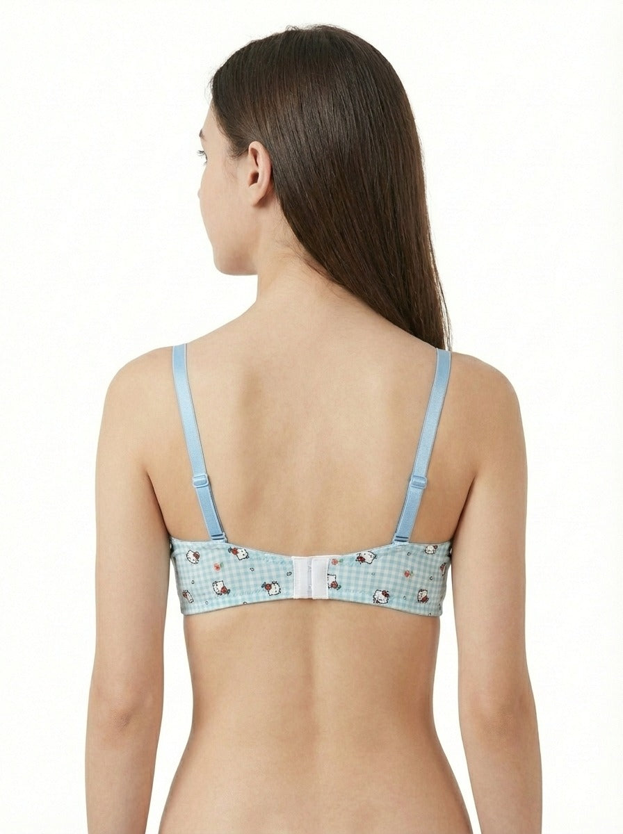 1Genazy Wear - Hello Kitty Printed Padded Bra - Comfortable Daily Wear Bra for Women