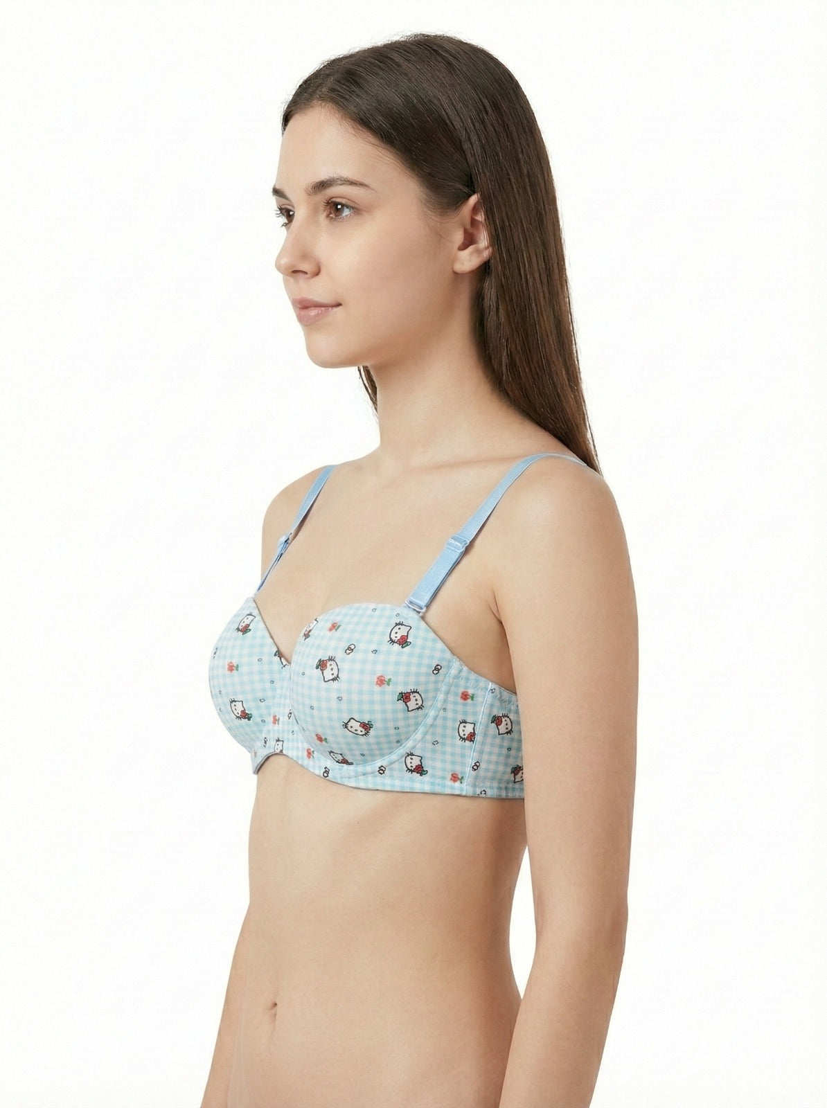 1Genazy Wear - Hello Kitty Printed Padded Bra - Comfortable Daily Wear Bra for Women