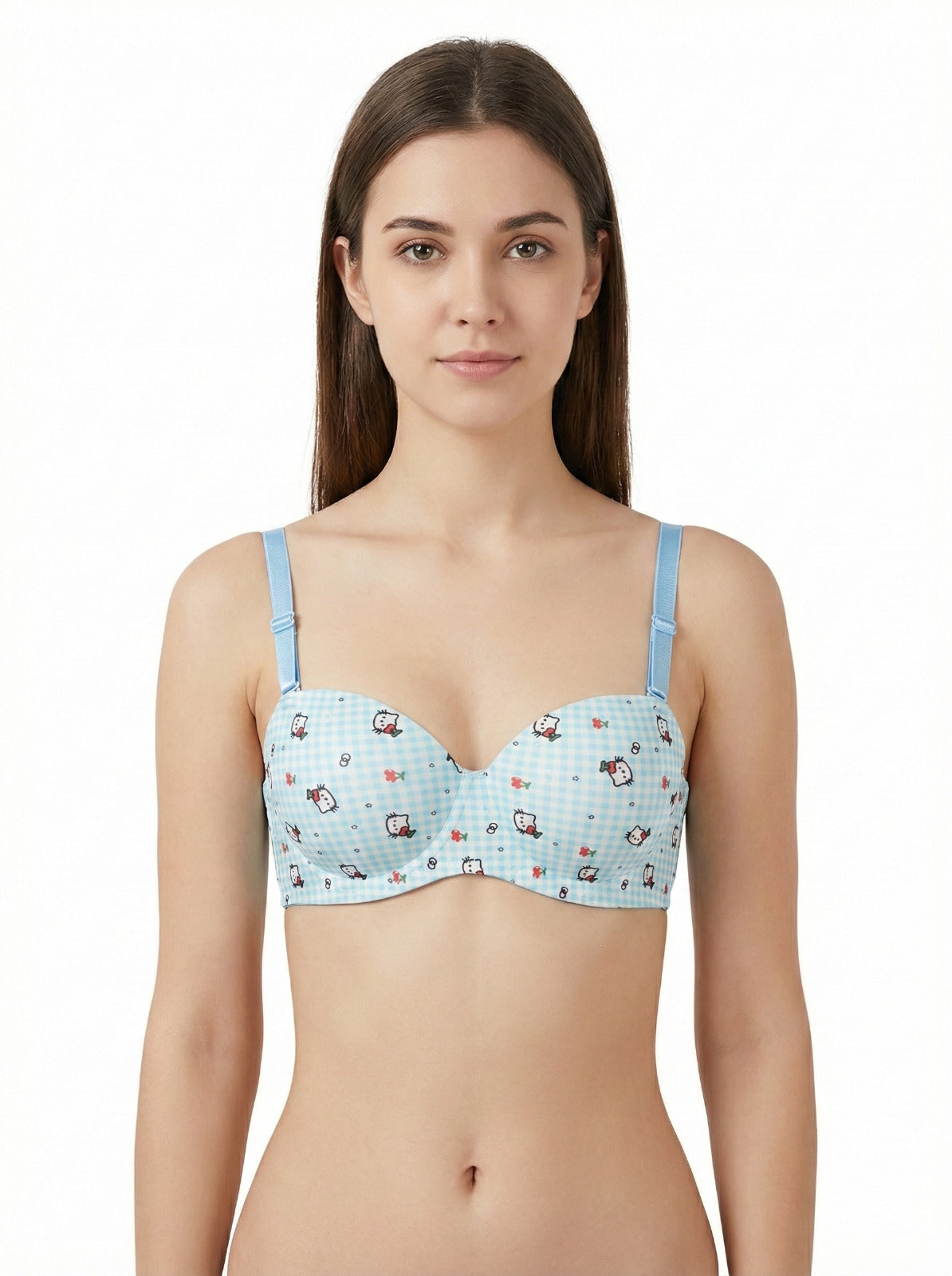 1Genazy Wear - Hello Kitty Printed Padded Bra - Comfortable Daily Wear Bra for Women