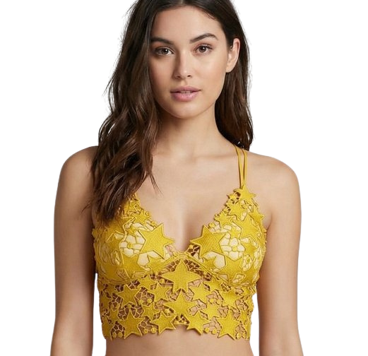 Women’s Floral Lace Bralette – Soft Padded Stylish Crop Bra (Multiple Colors Available)
