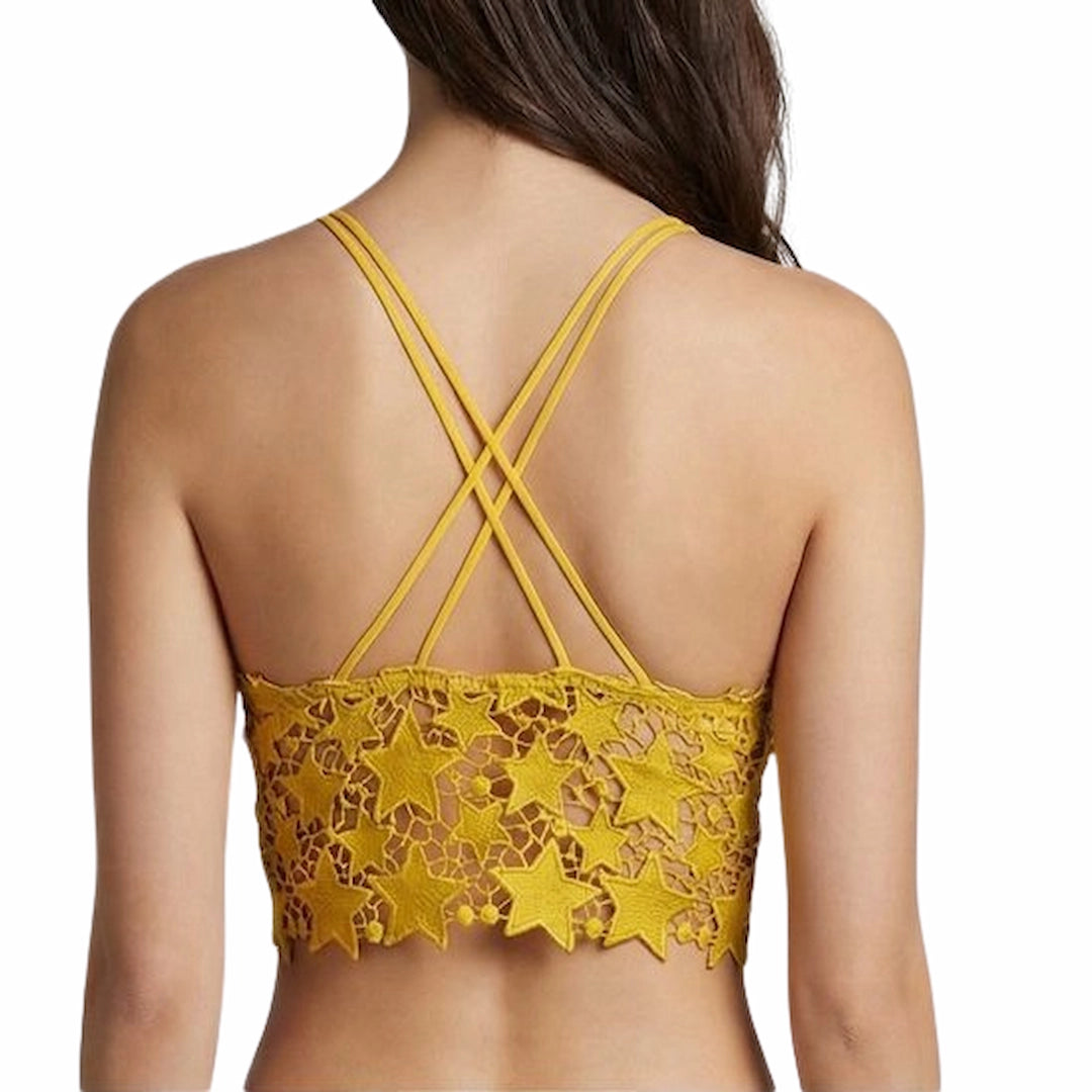 Women’s Floral Lace Bralette – Soft Padded Stylish Crop Bra (Multiple Colors Available)